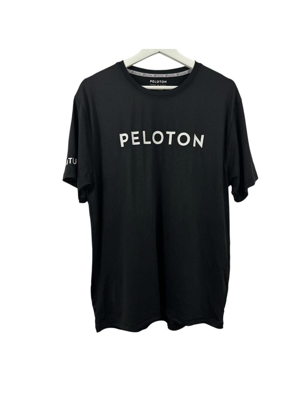 Peloton Men's Block Letter Logo Crew Neck Short Sleeve Shirt Size L